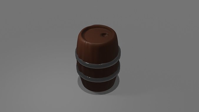 Barrel Low-poly 3D model
