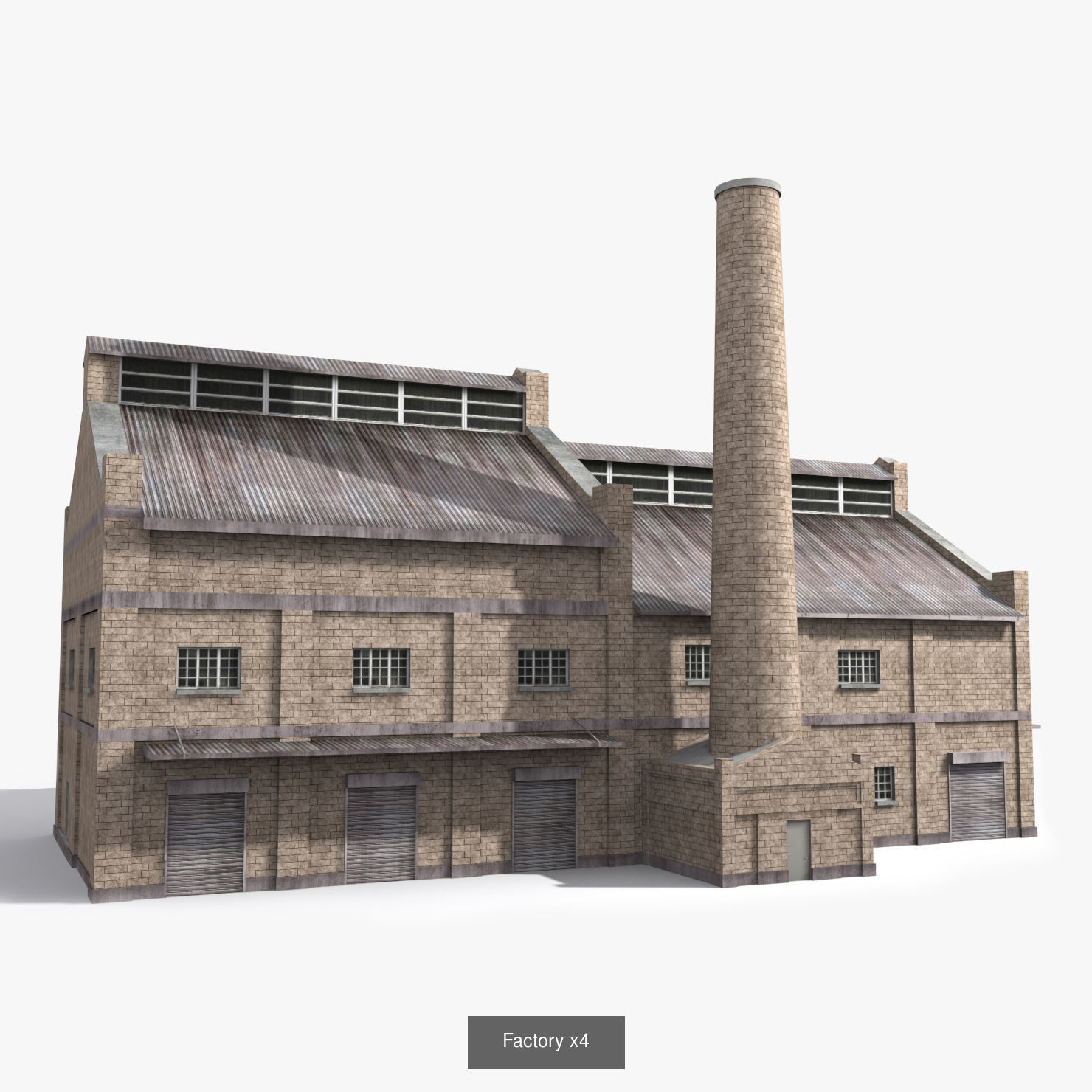 12  Factory Collection Low-poly 3D model _4