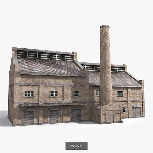 12  Factory Collection Low-poly 3D model 3D Model Pack 5