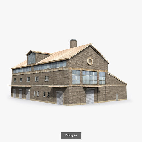 12  Factory Collection Low-poly 3D model 3D Model Pack 4