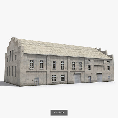 12  Factory Collection Low-poly 3D model 3D Model Pack 7