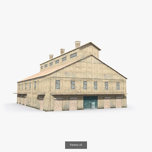 12  Factory Collection Low-poly 3D model 3D Model Pack 6