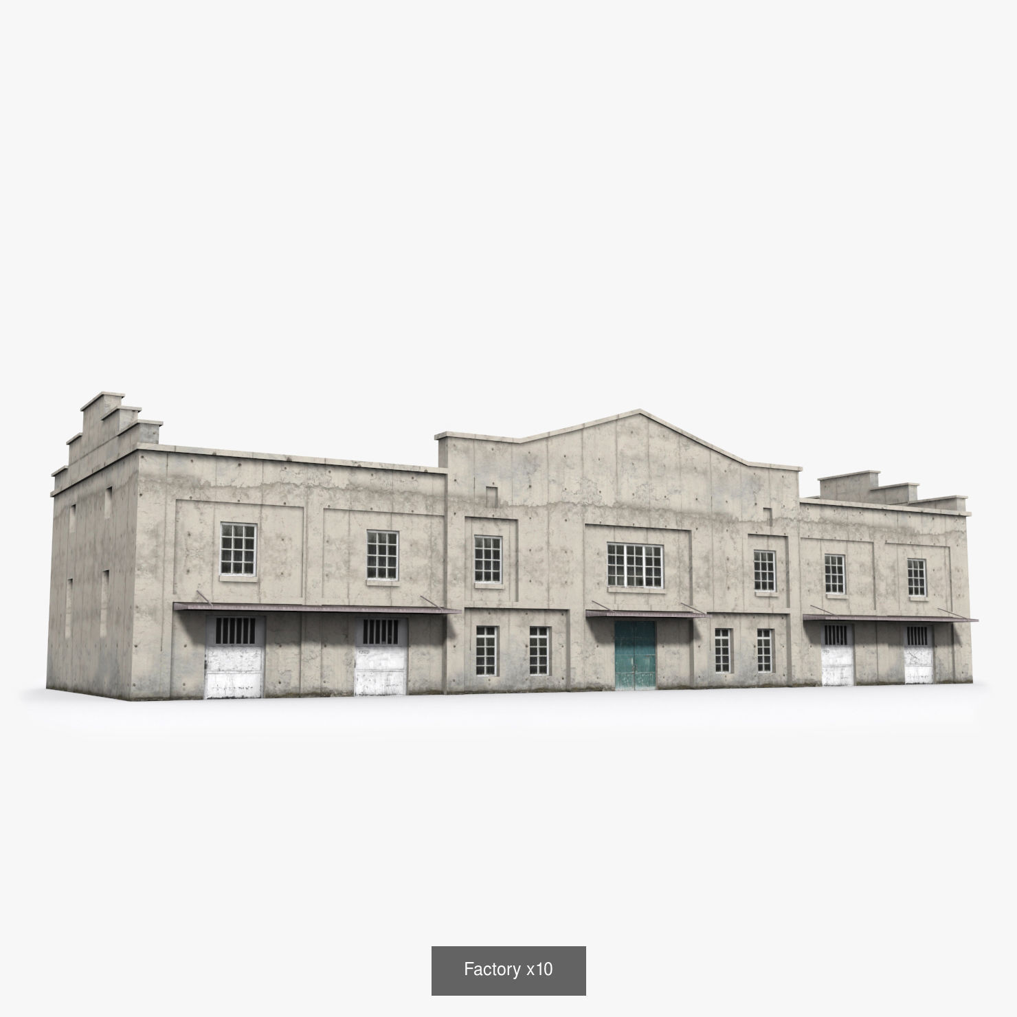 12  Factory Collection Low-poly 3D model _10