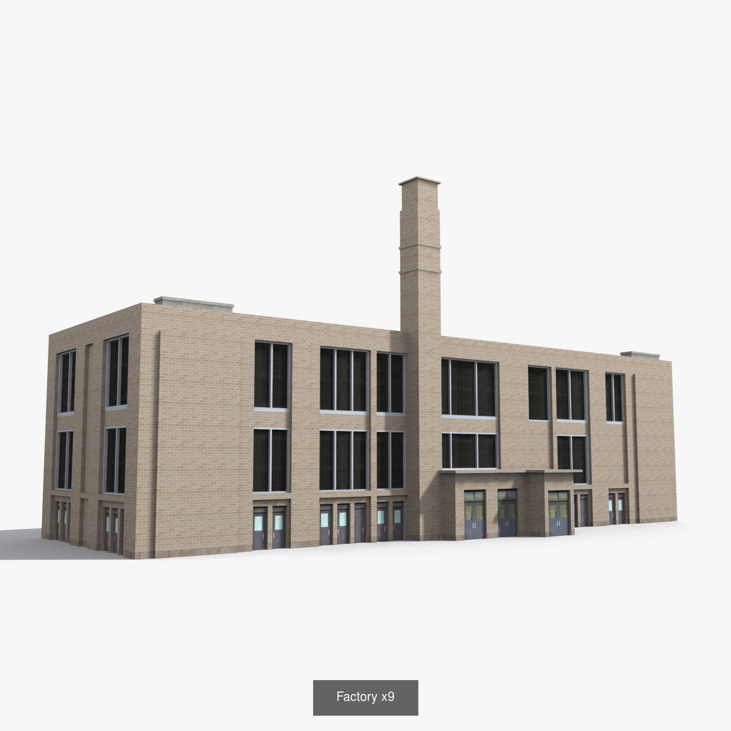12  Factory Collection Low-poly 3D model _9