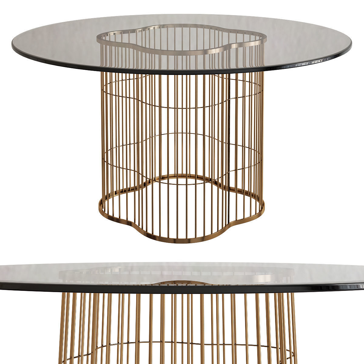 Coffee table 3d model collection 10 pieces Low-poly 3D model_31