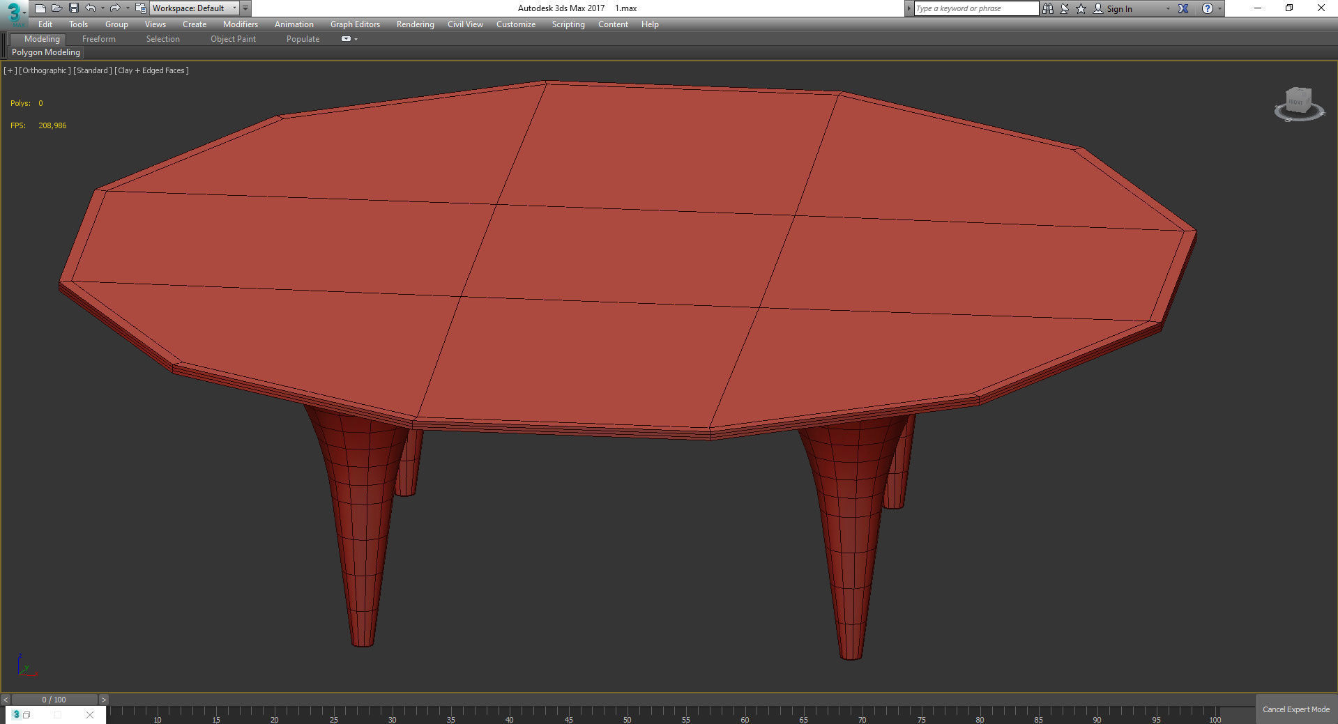 Coffee table 3d model collection 10 pieces Low-poly 3D model_42