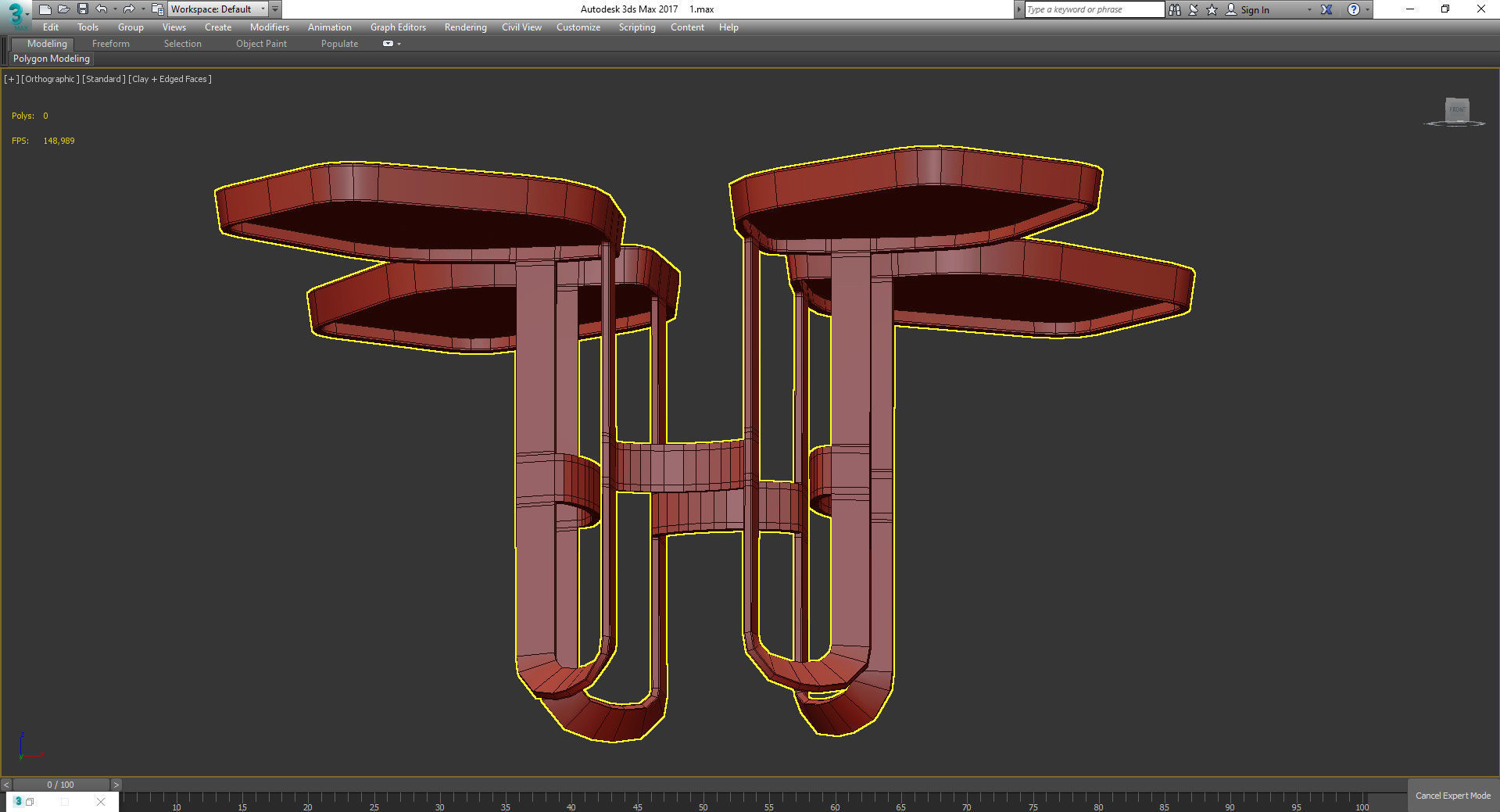 Coffee table 3d model collection 10 pieces Low-poly 3D model_29