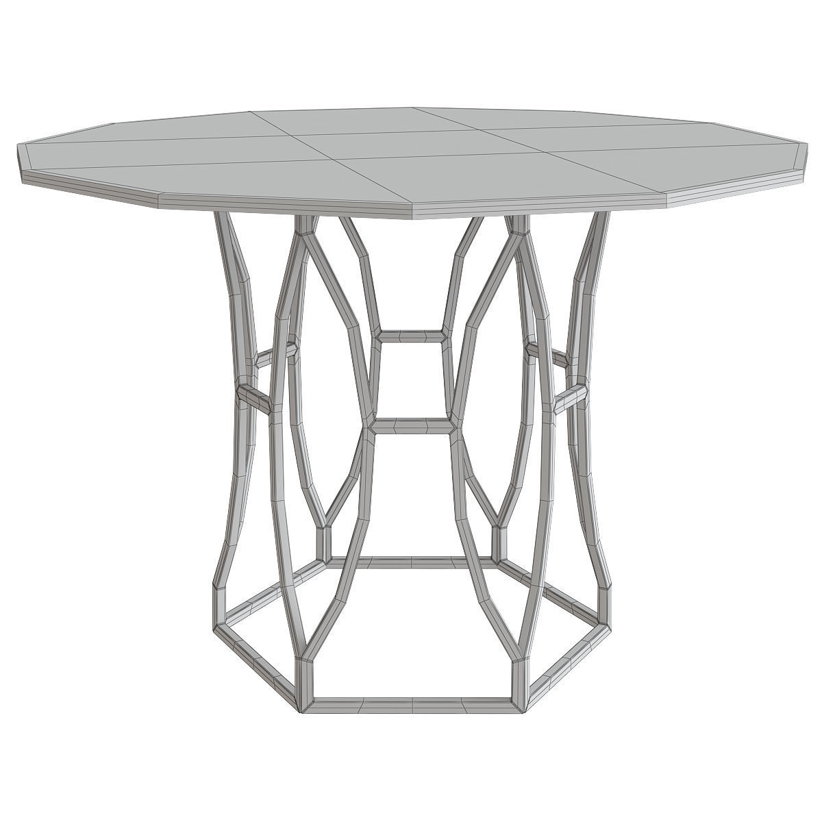 Coffee table 3d model collection 10 pieces Low-poly 3D model_45