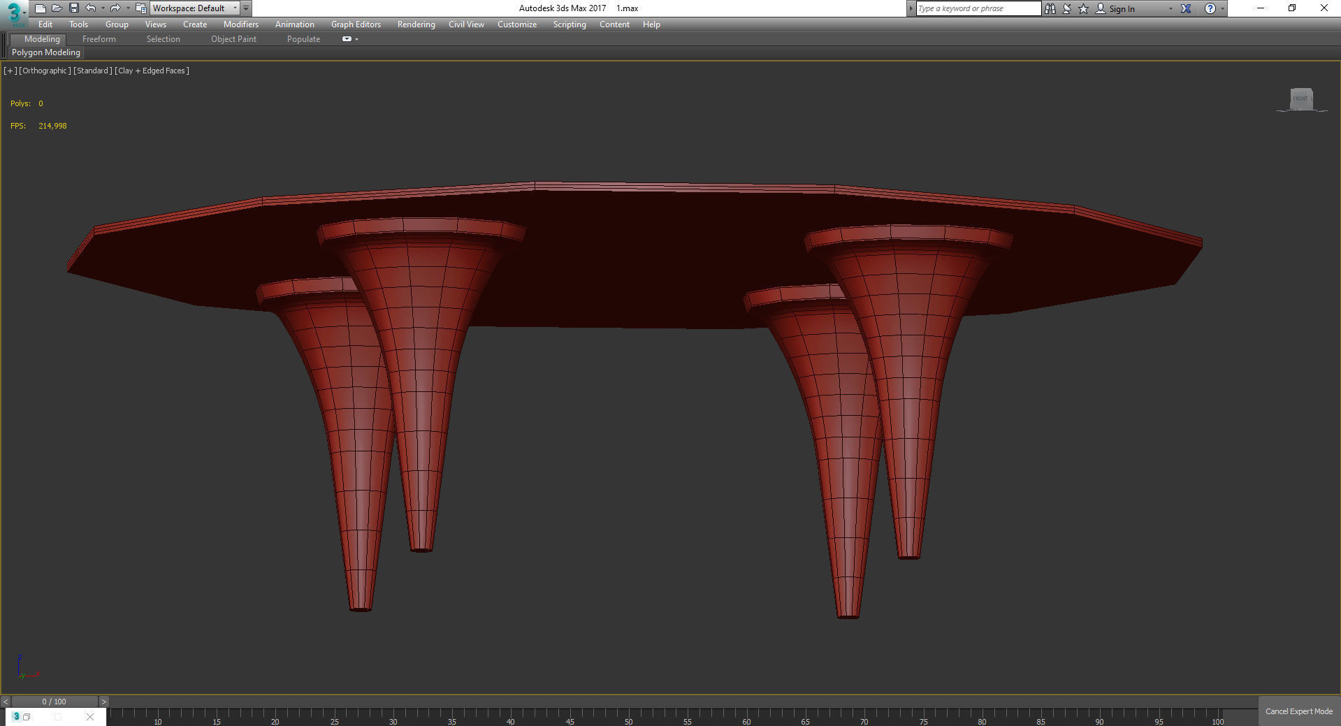 Coffee table 3d model collection 10 pieces Low-poly 3D model_41