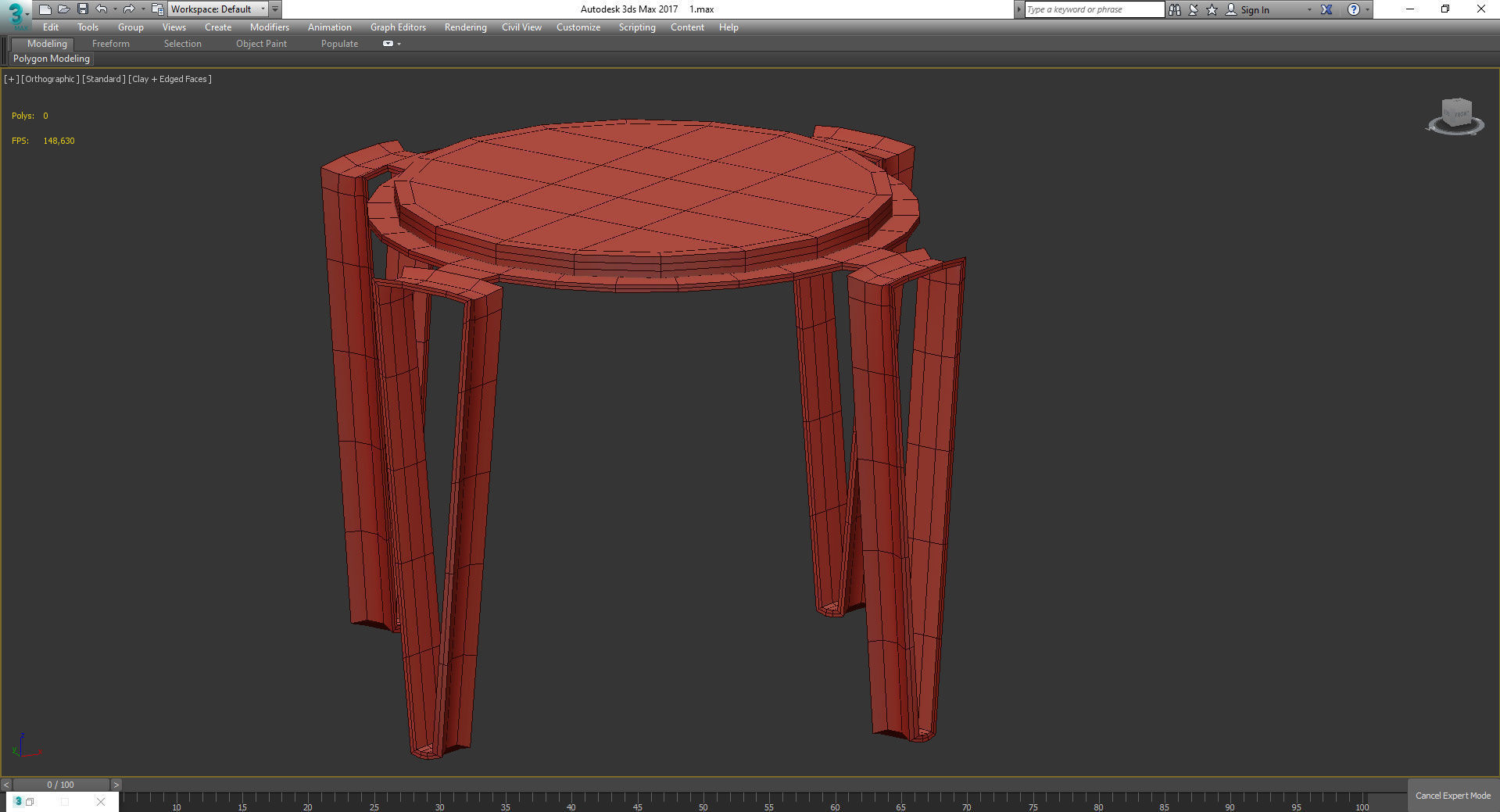 Coffee table 3d model collection 10 pieces Low-poly 3D model_4