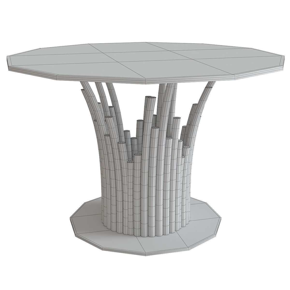 Coffee table 3d model collection 10 pieces Low-poly 3D model_21