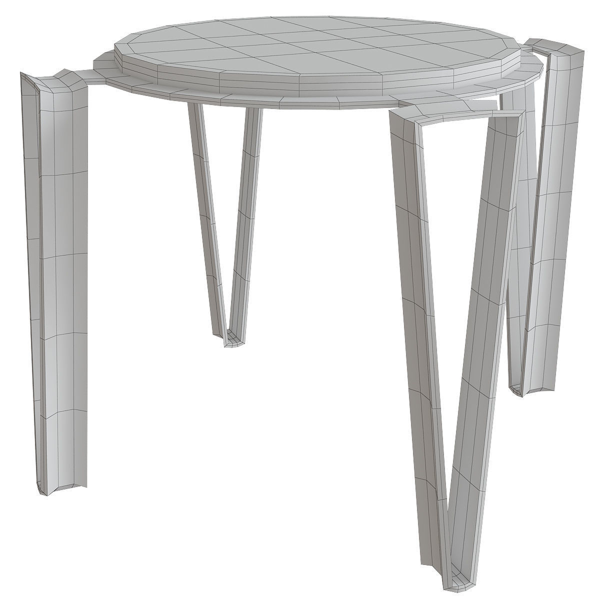 Coffee table 3d model collection 10 pieces Low-poly 3D model_3