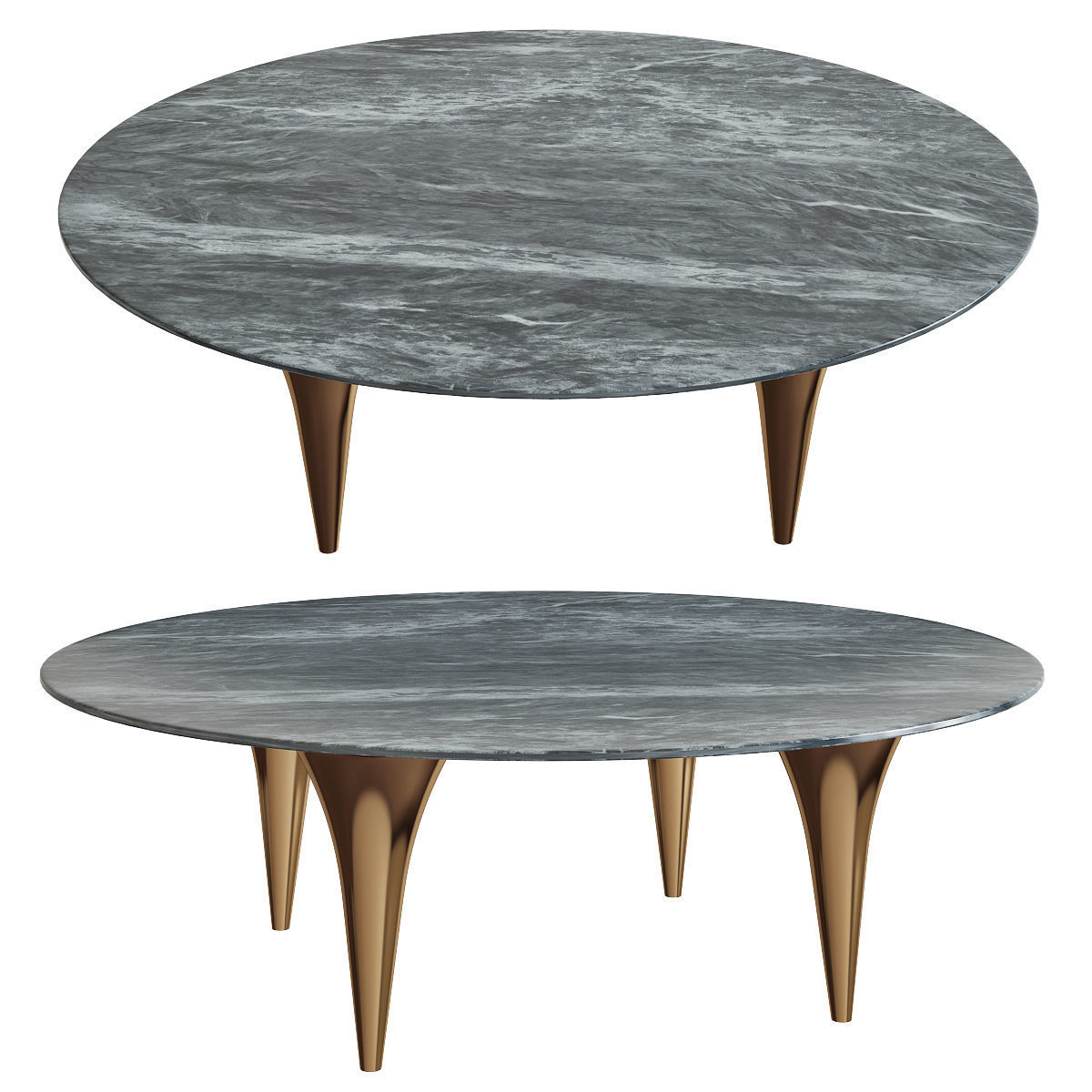 Coffee table 3d model collection 10 pieces Low-poly 3D model_39