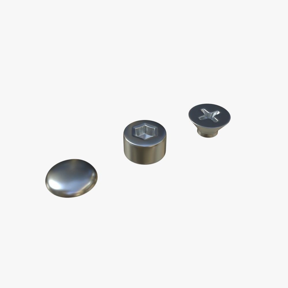 Screw and bolt heads 3D model_13