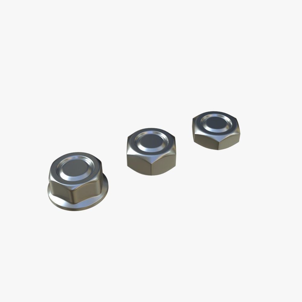 Screw and bolt heads 3D model_8
