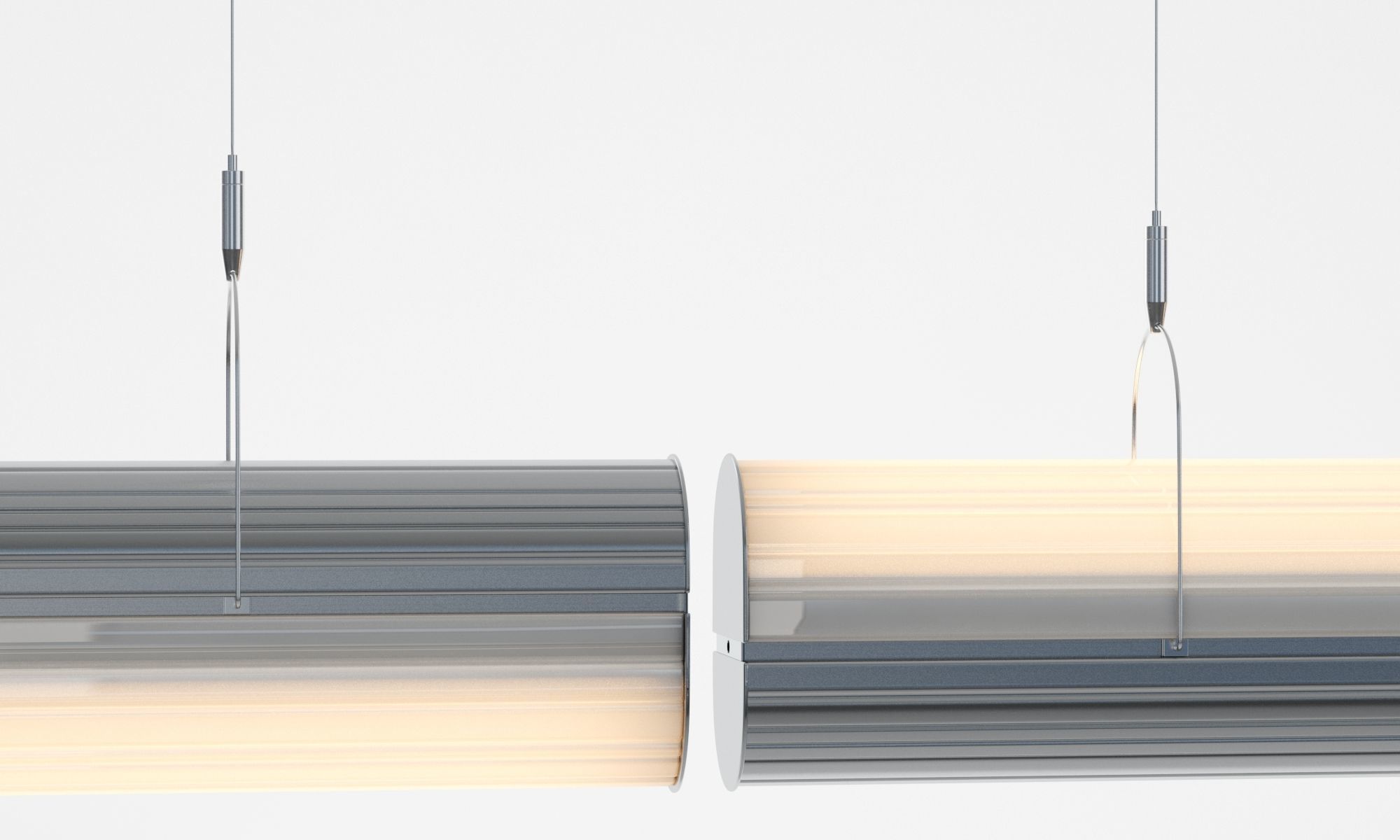Queue Direct Perdant Double Section 3D model_5