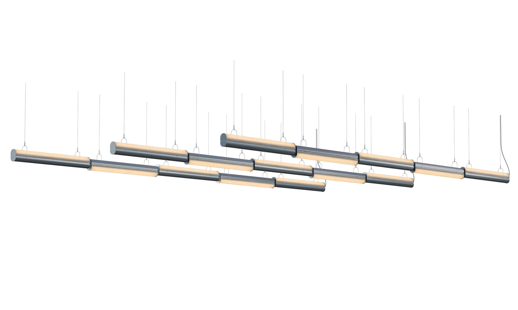 Queue Direct Perdant Double Section 3D model_7