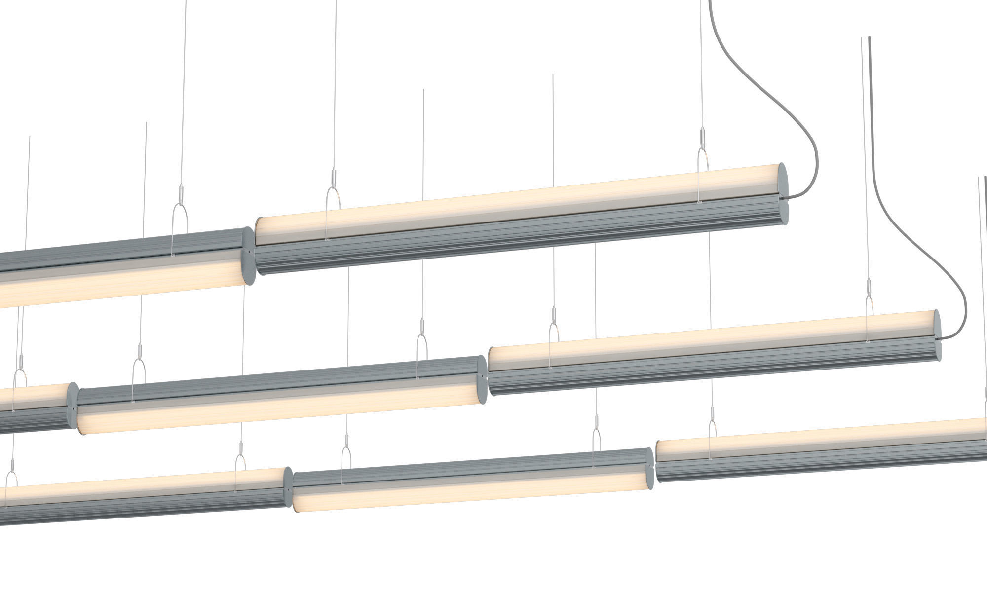 Queue Direct Perdant Double Section 3D model_9