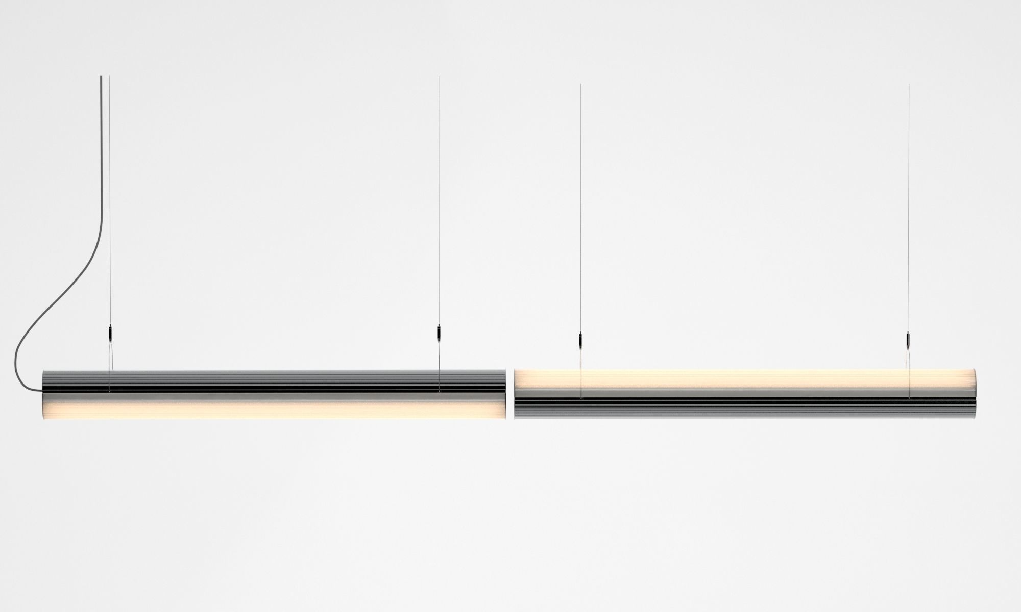 Queue Direct Perdant Double Section 3D model_2