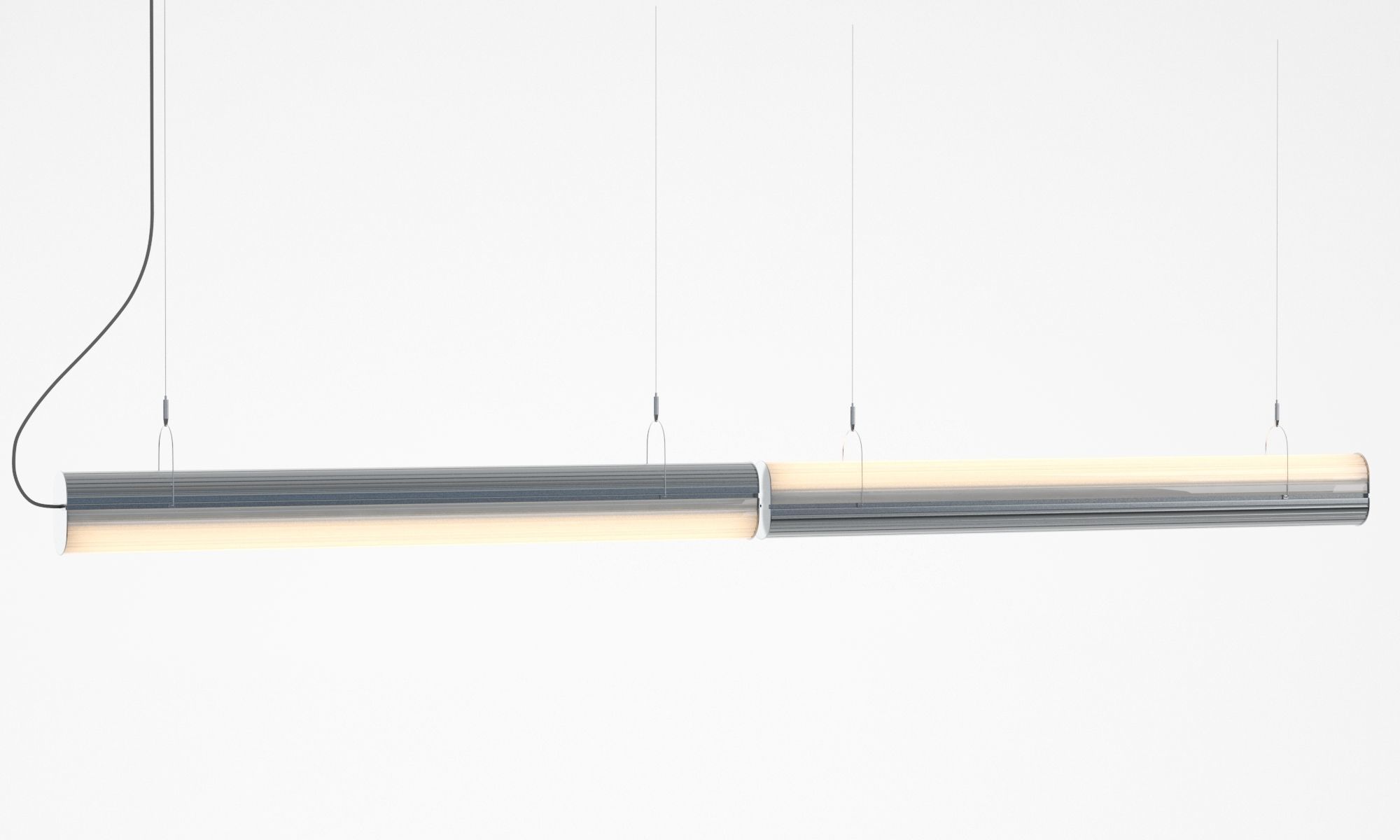 Queue Direct Perdant Double Section 3D model_4