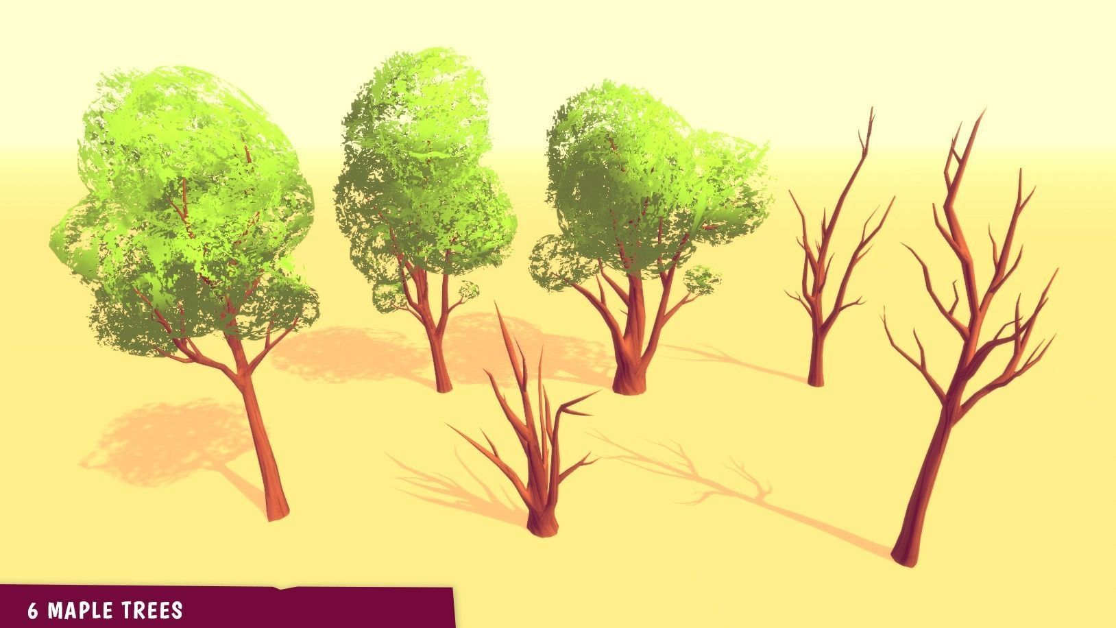 STORY - Tree Pack Low-poly 3D model_7