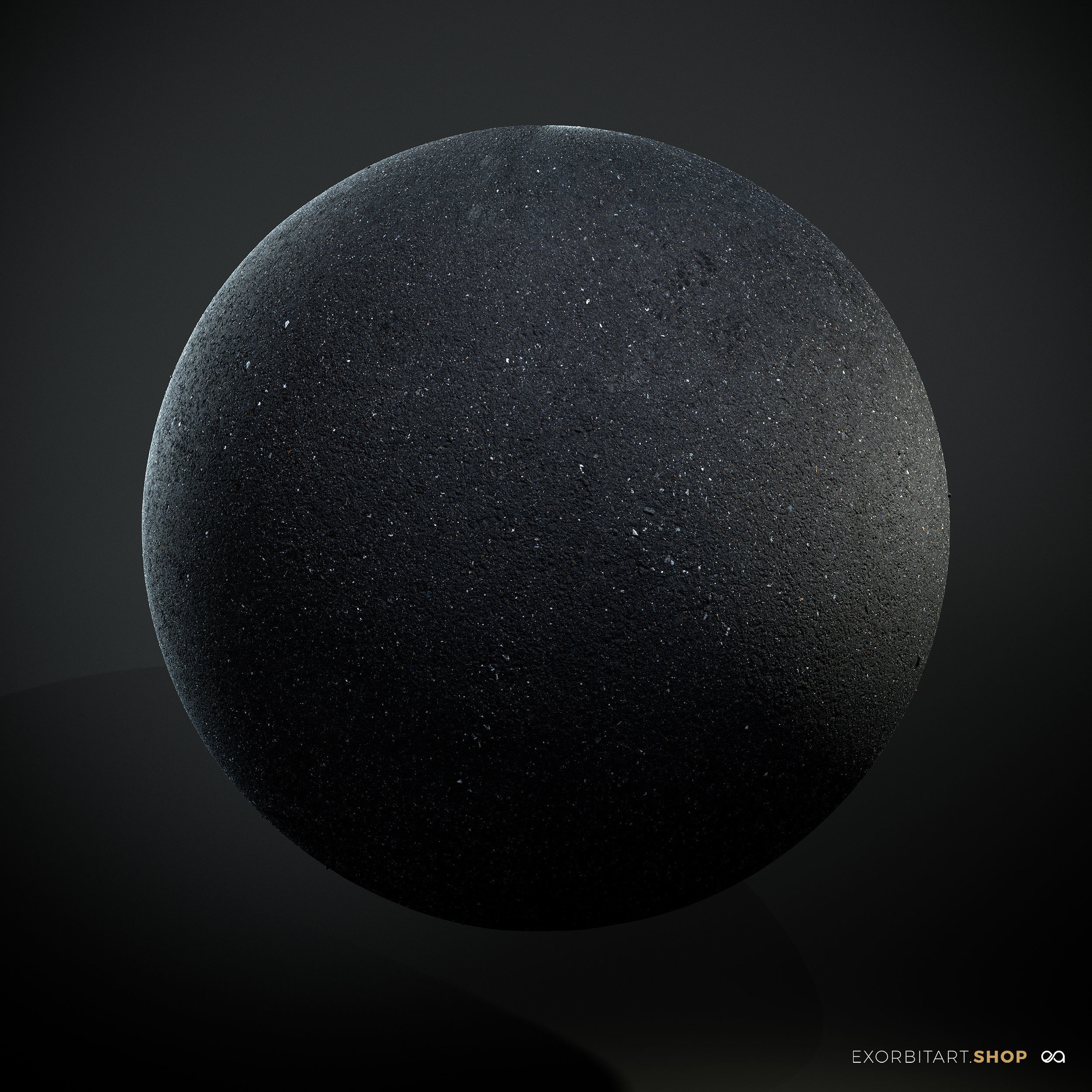 Seamless PBR Scanned Dark Asphalt Area Texture Texture_1
