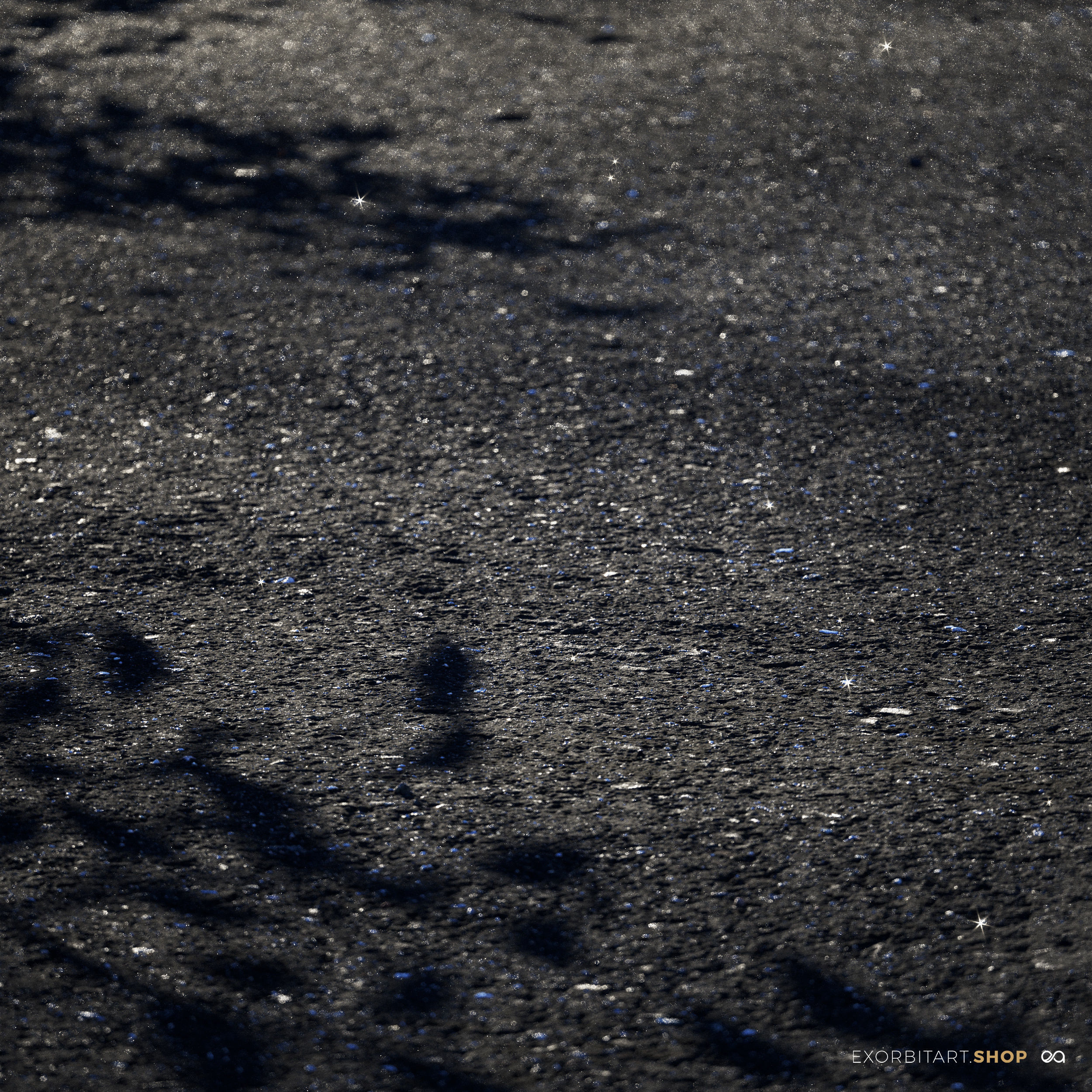 Seamless PBR Scanned Dark Asphalt Area Texture Texture_5