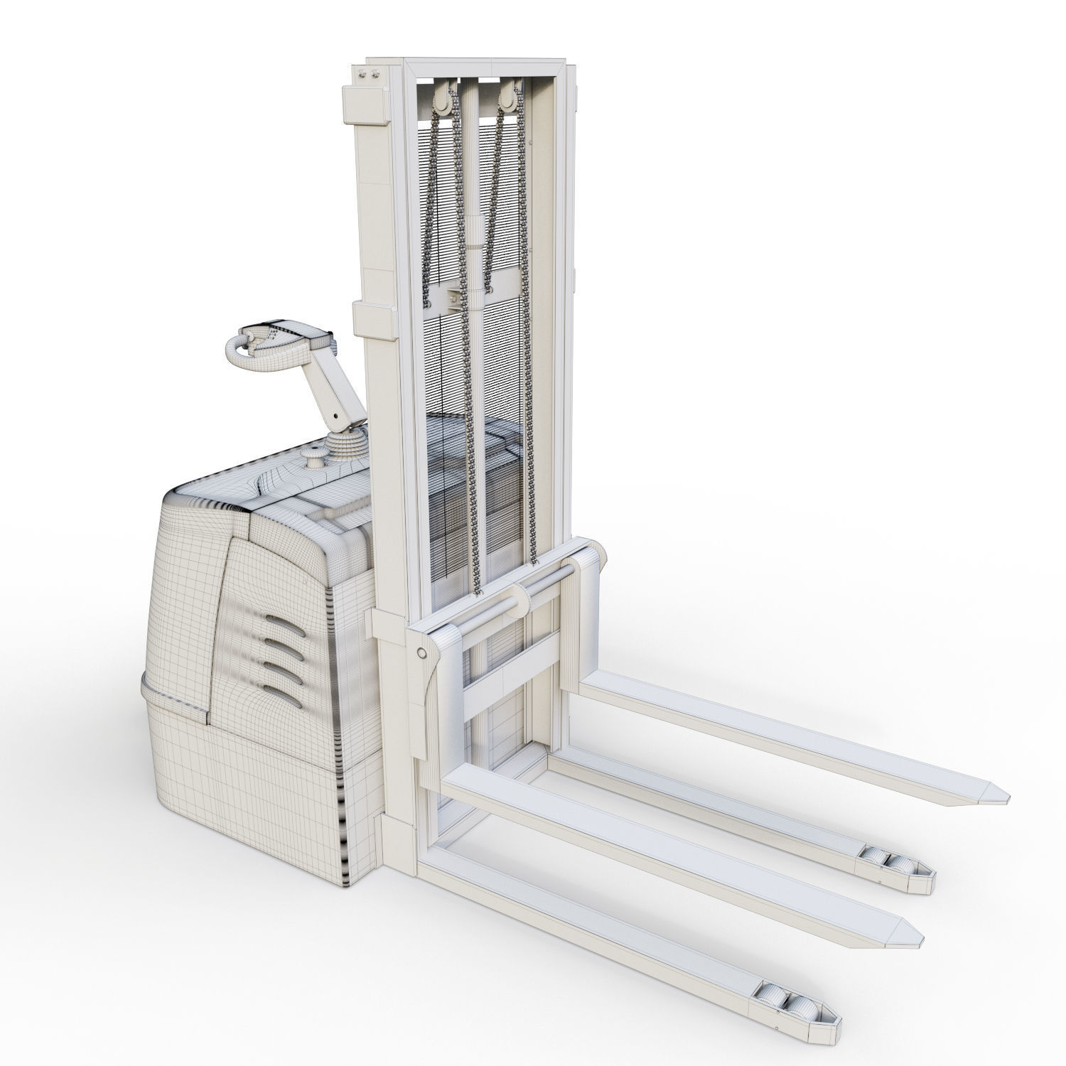 stacker loader 3D model_3
