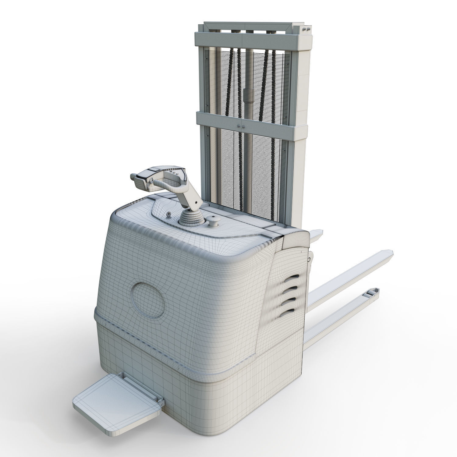 stacker loader 3D model_1