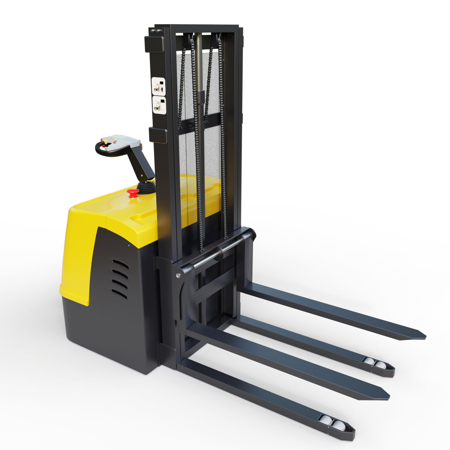 stacker loader 3D model_2