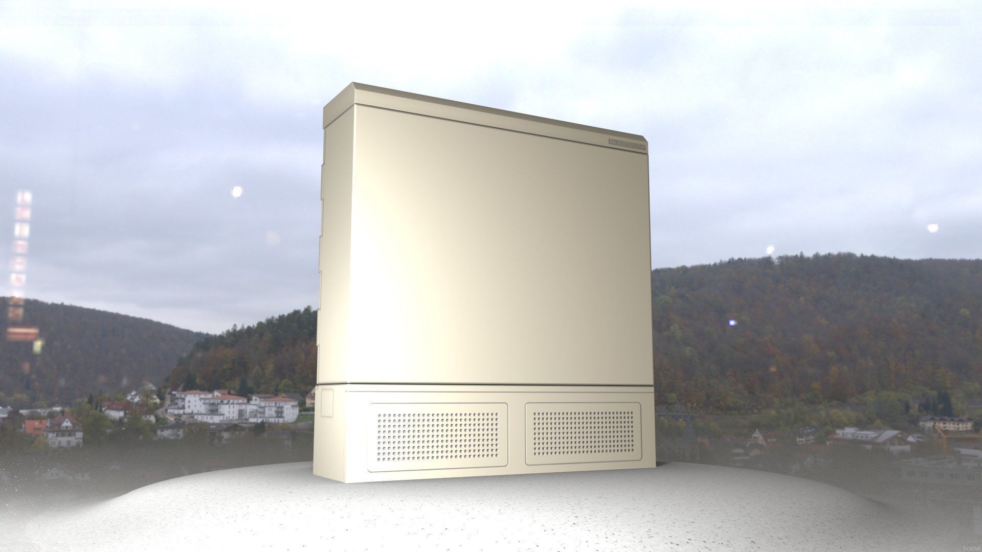 Electrical Distribution Cabinet 20 Low-poly 3D model_76
