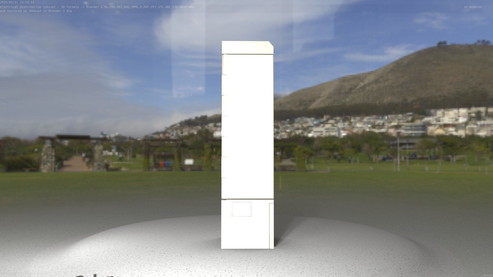 Electrical Distribution Cabinet 20 Low-poly 3D model_72