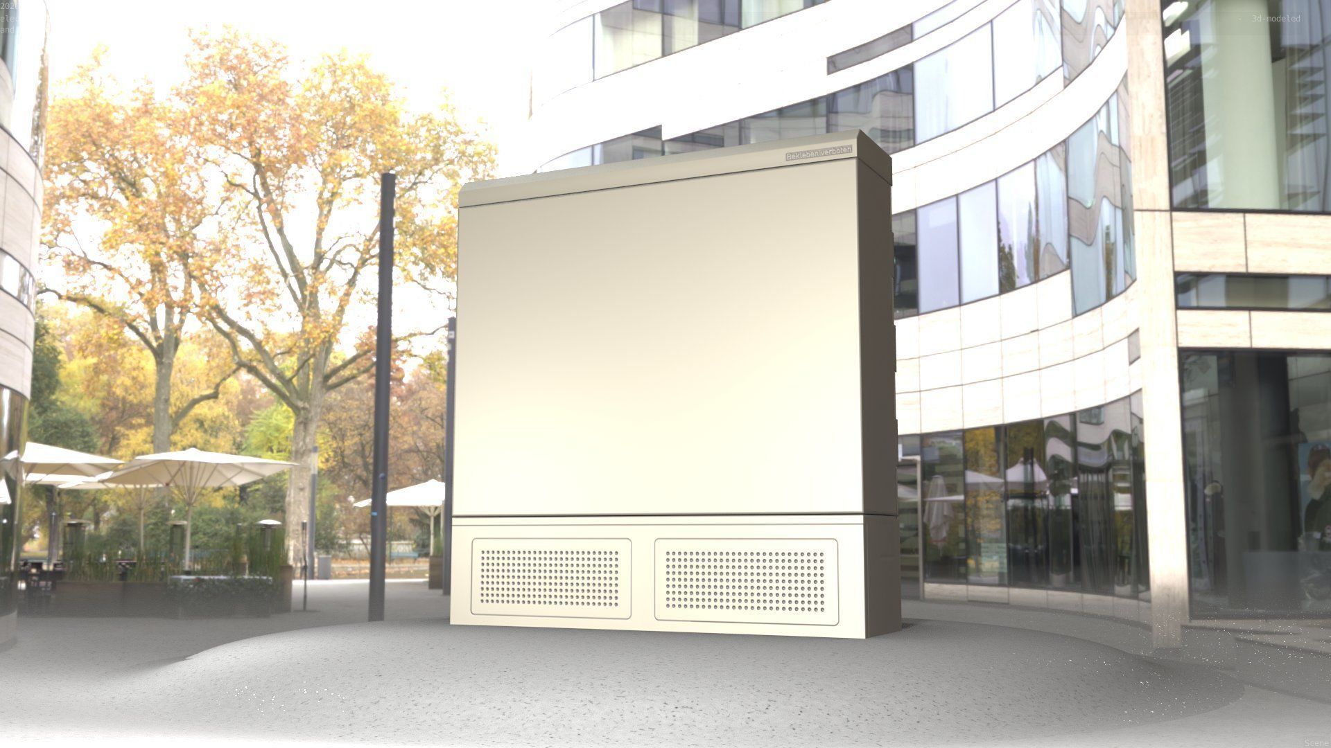 Electrical Distribution Cabinet 20 Low-poly 3D model_56