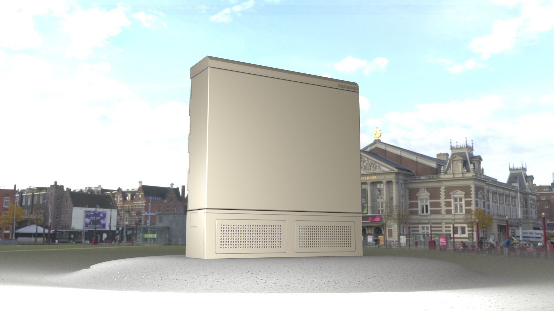 Electrical Distribution Cabinet 20 Low-poly 3D model_51