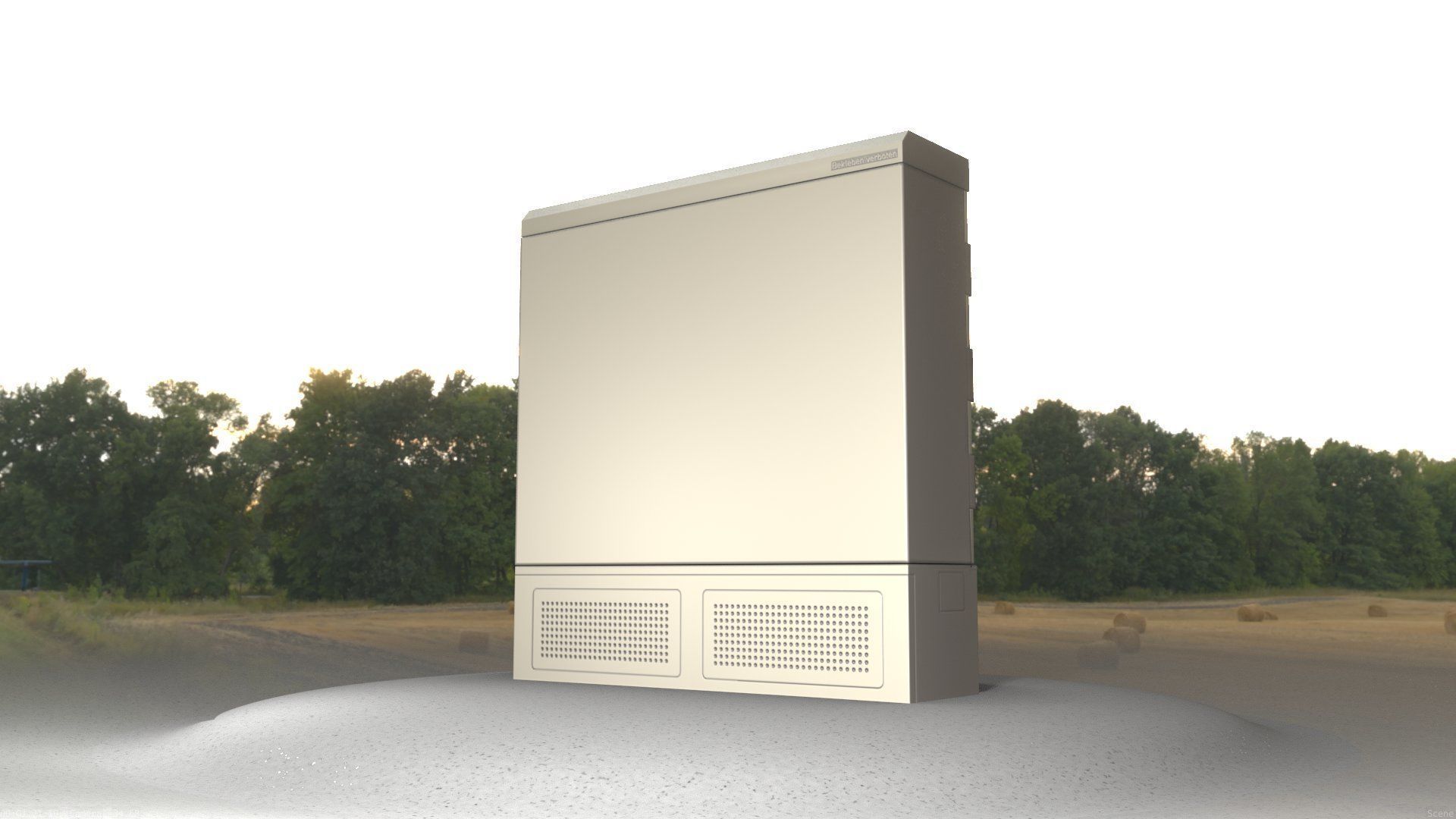 Electrical Distribution Cabinet 20 Low-poly 3D model_57