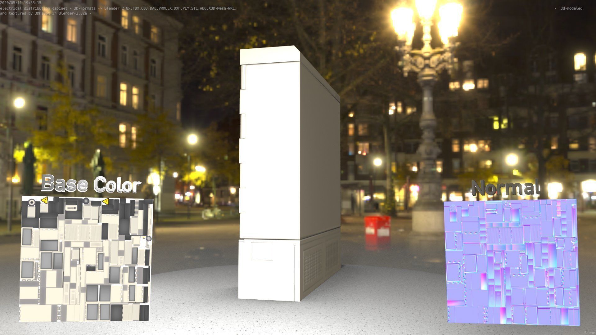 Electrical Distribution Cabinet 20 Low-poly 3D model_73