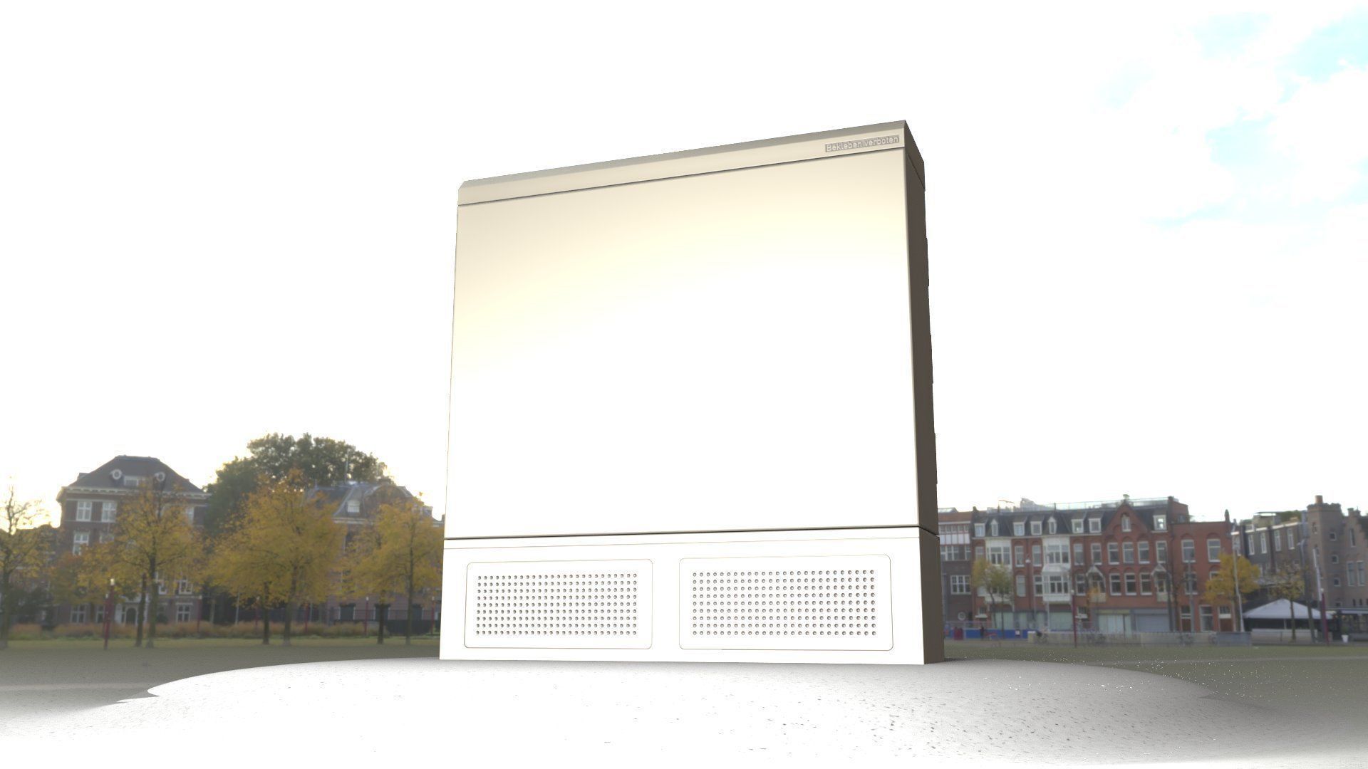 Electrical Distribution Cabinet 20 Low-poly 3D model_79