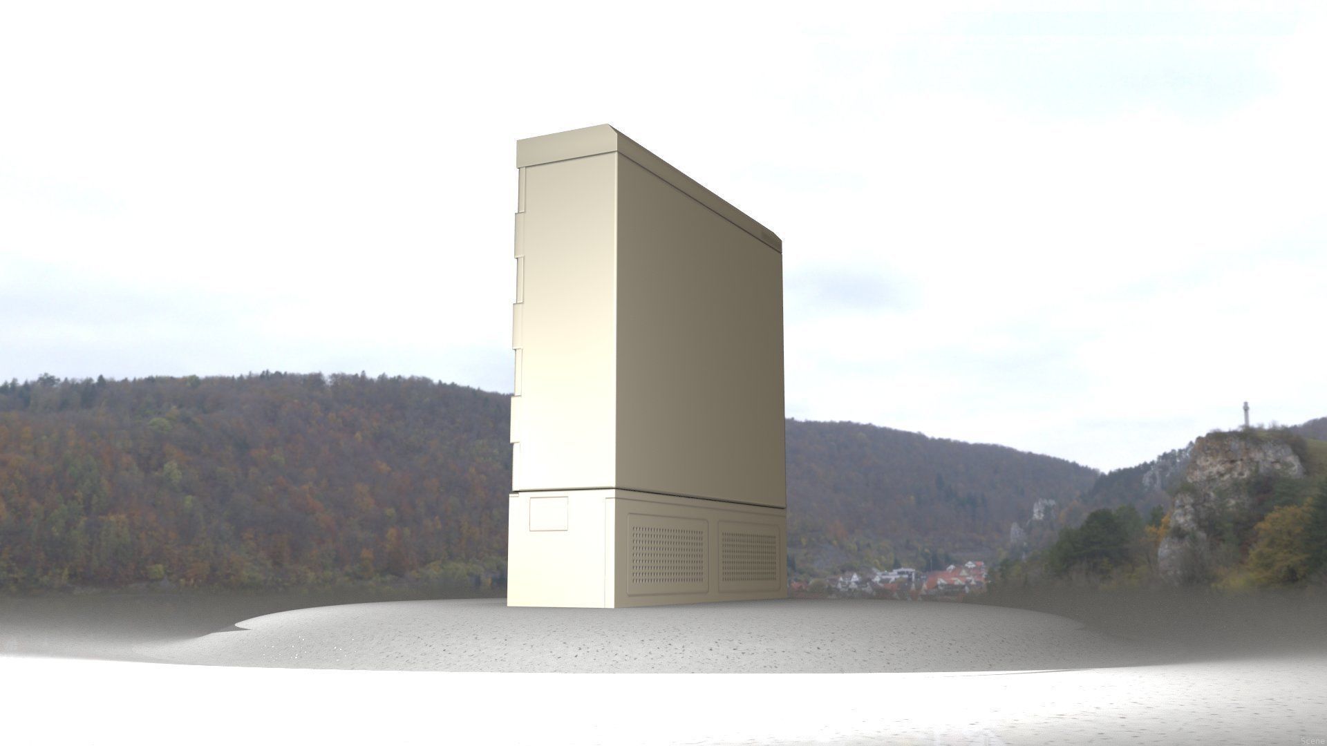Electrical Distribution Cabinet 20 Low-poly 3D model_48