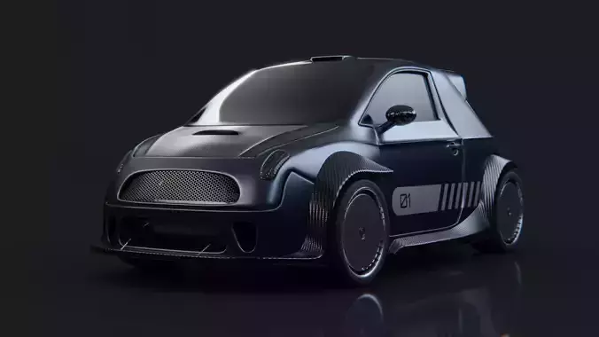 Pocket Rocket - game-ready car model Low-poly 3D model