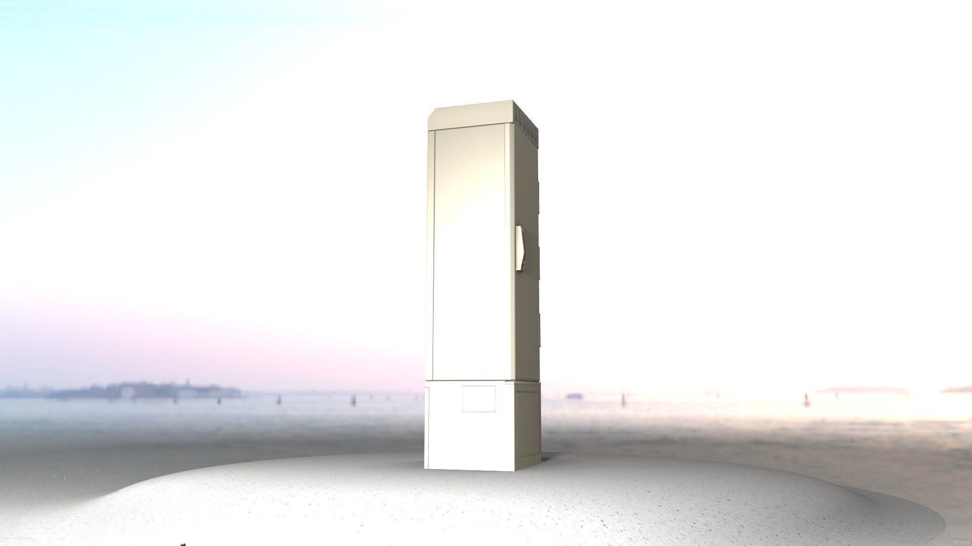 Electrical Distribution Cabinet 22 Low-poly 3D model_83