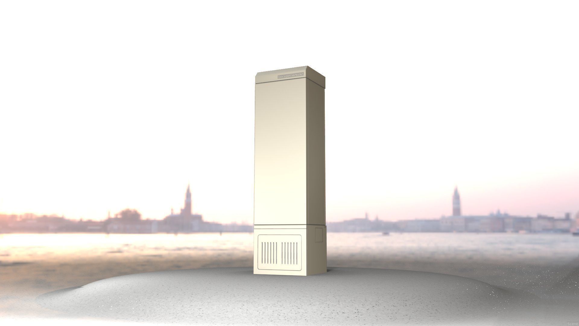 Electrical Distribution Cabinet 22 Low-poly 3D model_58