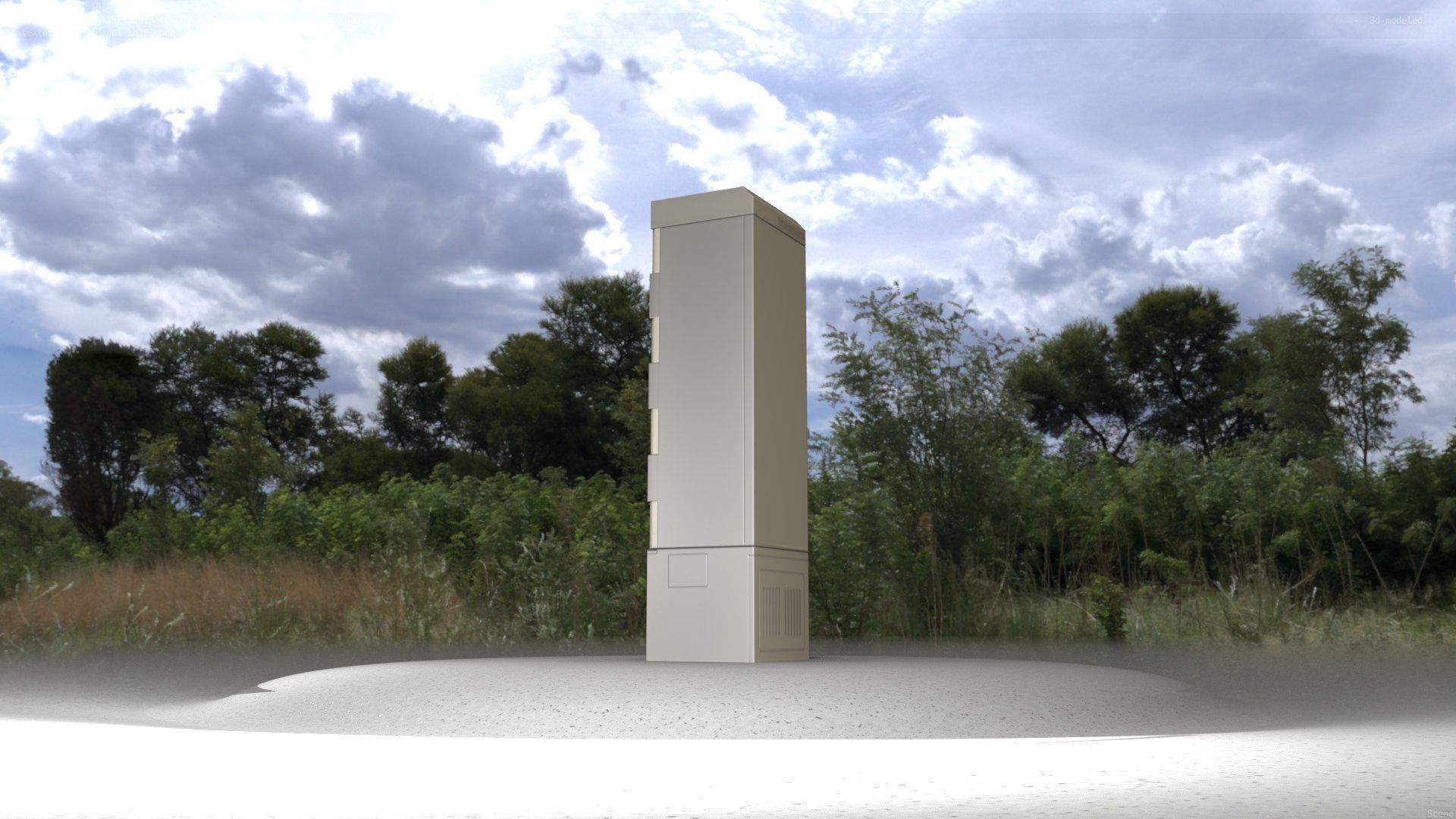 Electrical Distribution Cabinet 22 Low-poly 3D model_49