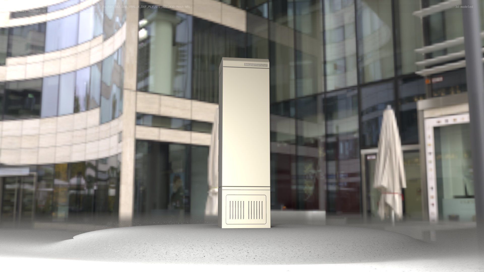 Electrical Distribution Cabinet 22 Low-poly 3D model_55