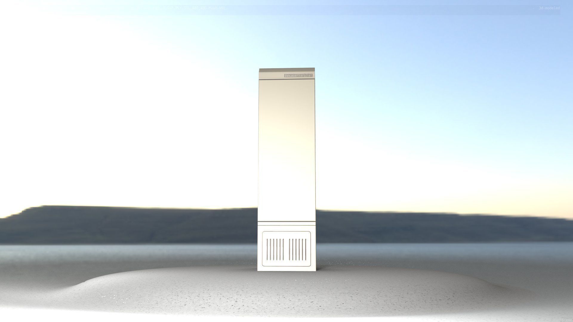 Electrical Distribution Cabinet 22 Low-poly 3D model_56