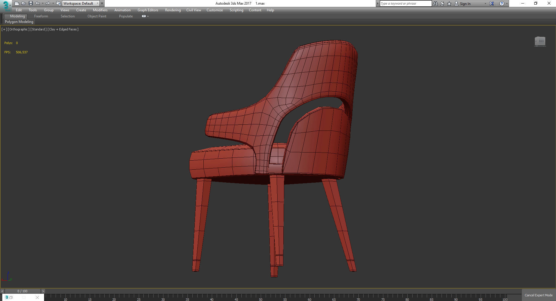 VINE Chair Vine Collection By Turri 3d model Low-poly 3D model_2