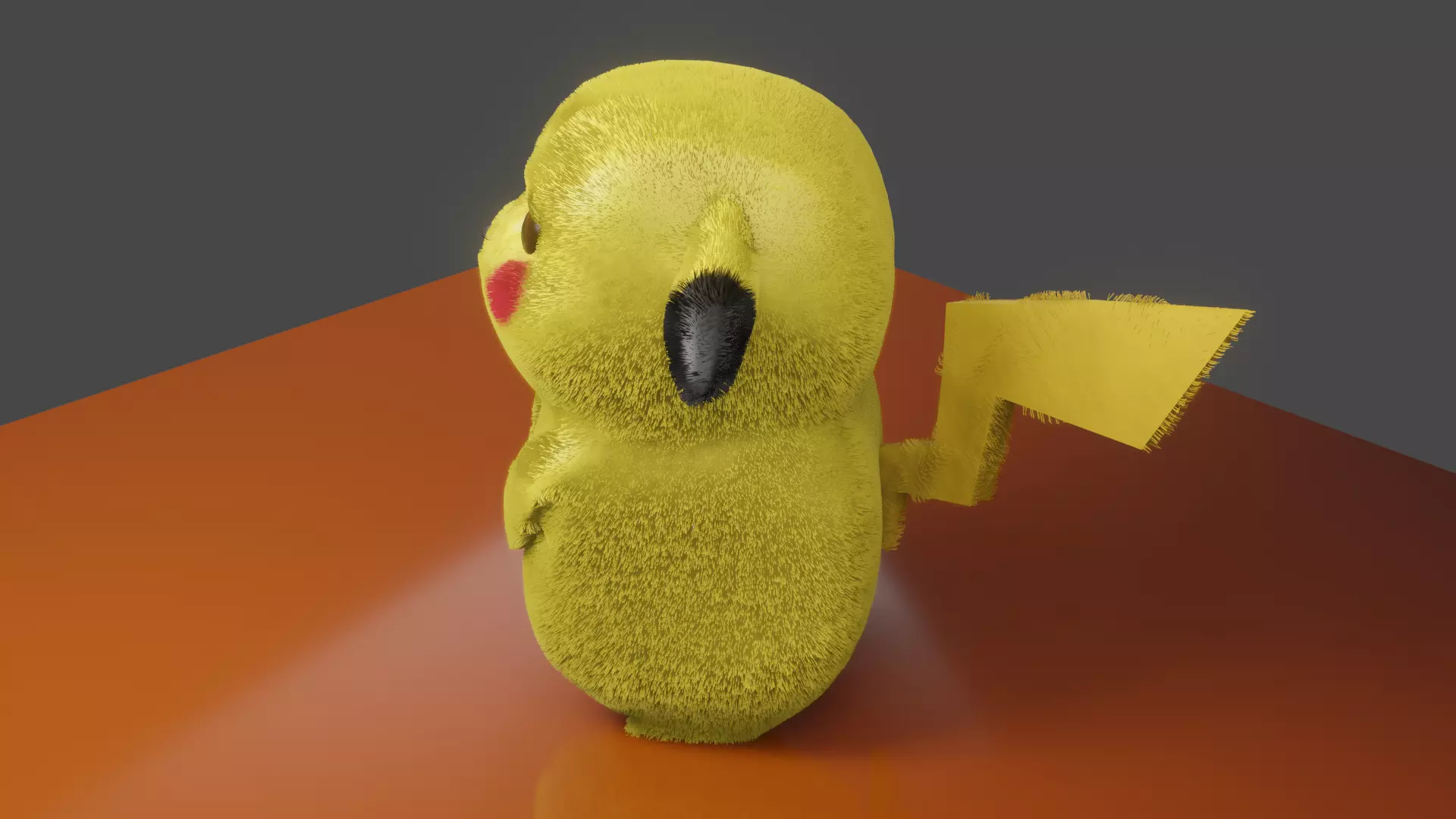 Pikachu in mood Low-poly 3D model_0