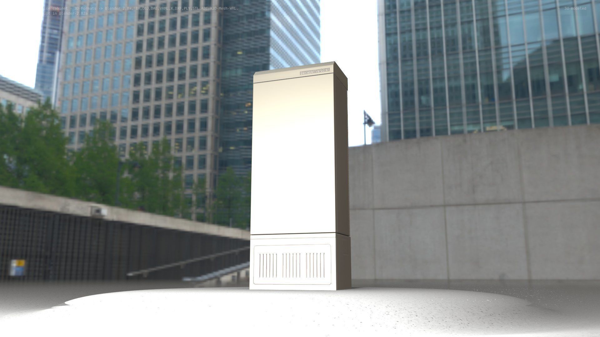 Electrical Distribution Cabinet 23 Low-poly 3D model_76