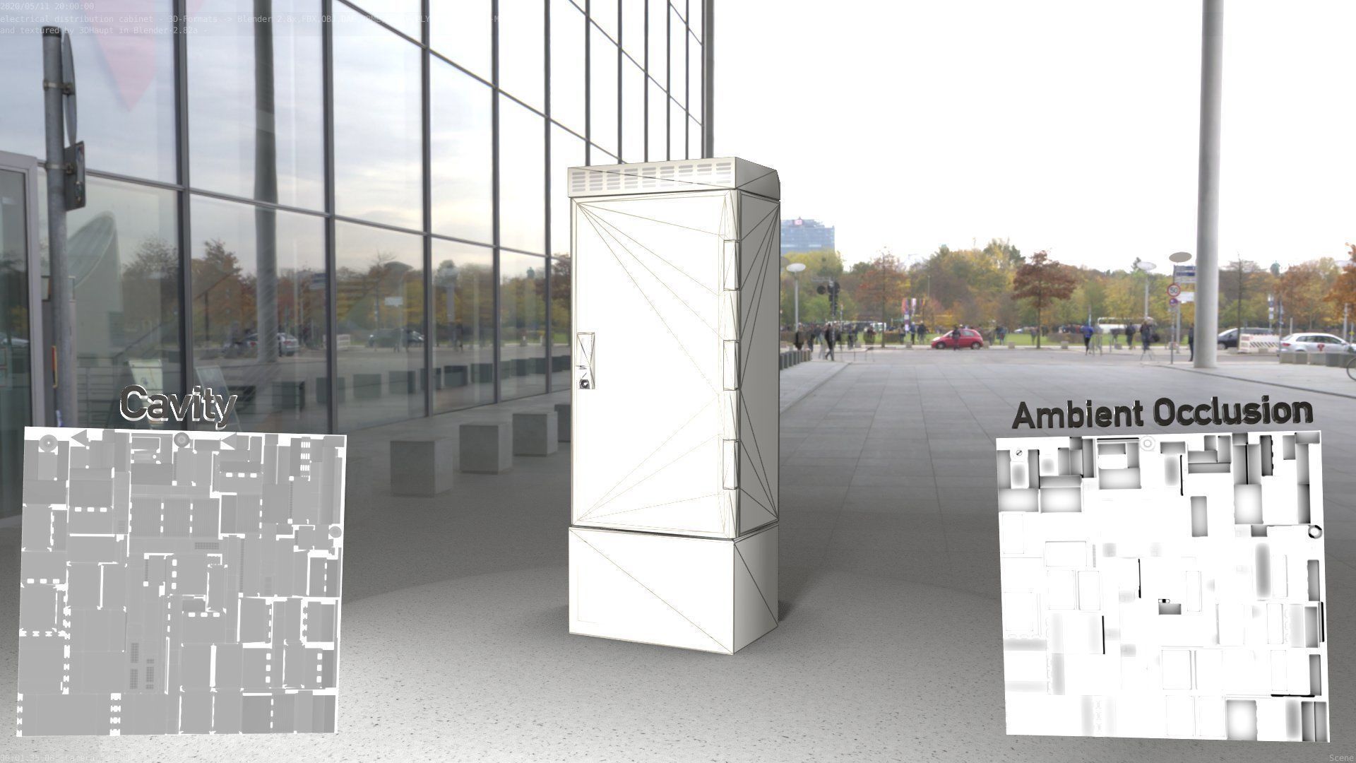 Electrical Distribution Cabinet 23 Low-poly 3D model_86