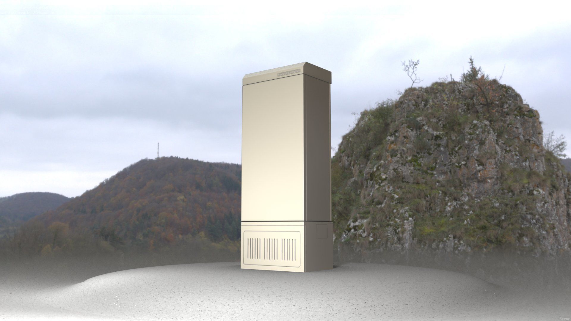 Electrical Distribution Cabinet 23 Low-poly 3D model_52