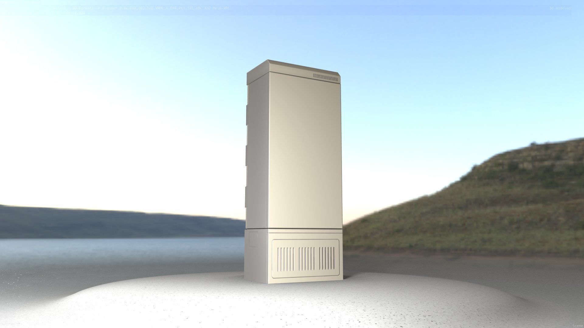 Electrical Distribution Cabinet 23 Low-poly 3D model_73